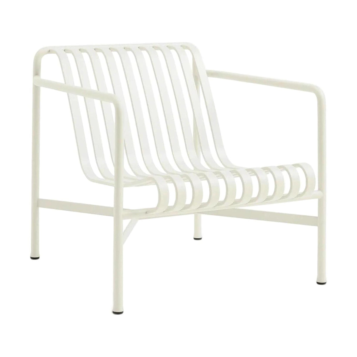 HAY Palissade Lounge Low tuinstoel Cream White