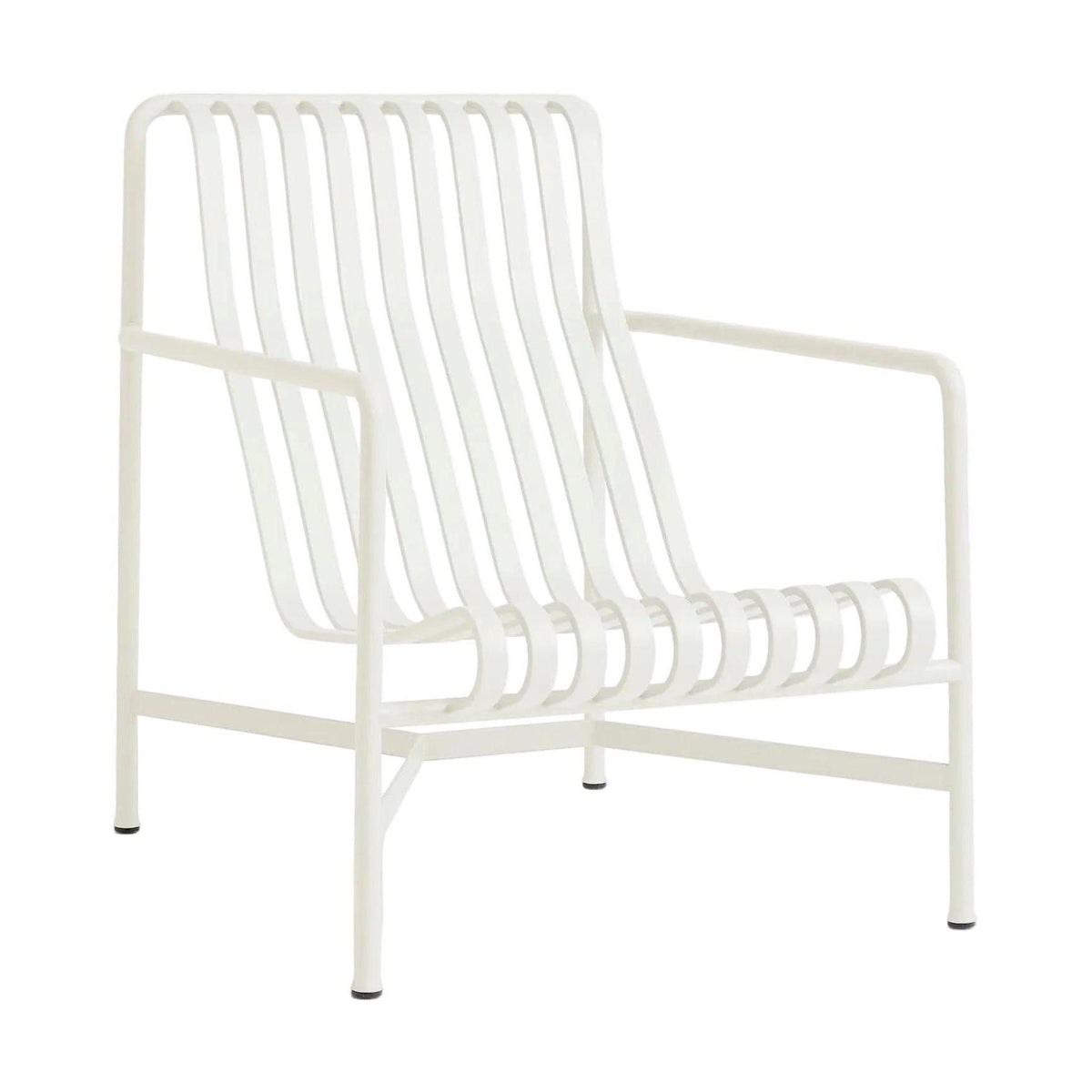 HAY Palissade Lounge High tuinstoel Cream White
