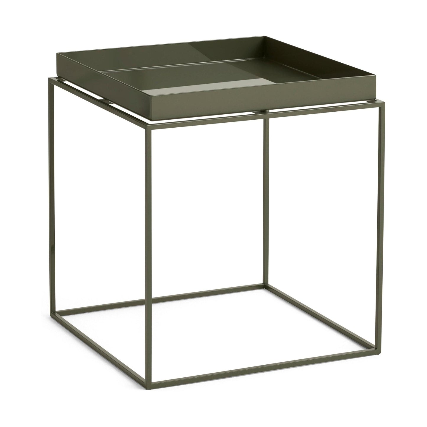HAY Tray Medium bijzettafel 40x40 cm Olive Green