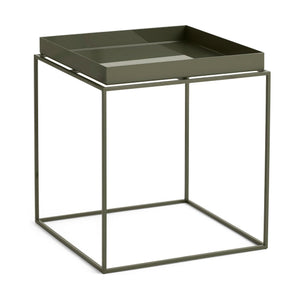HAY Tray Medium bijzettafel 40x40 cm Olive Green
