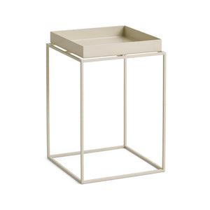 HAY Tray Small High bijzettafel 30x30 cm Warm Beige