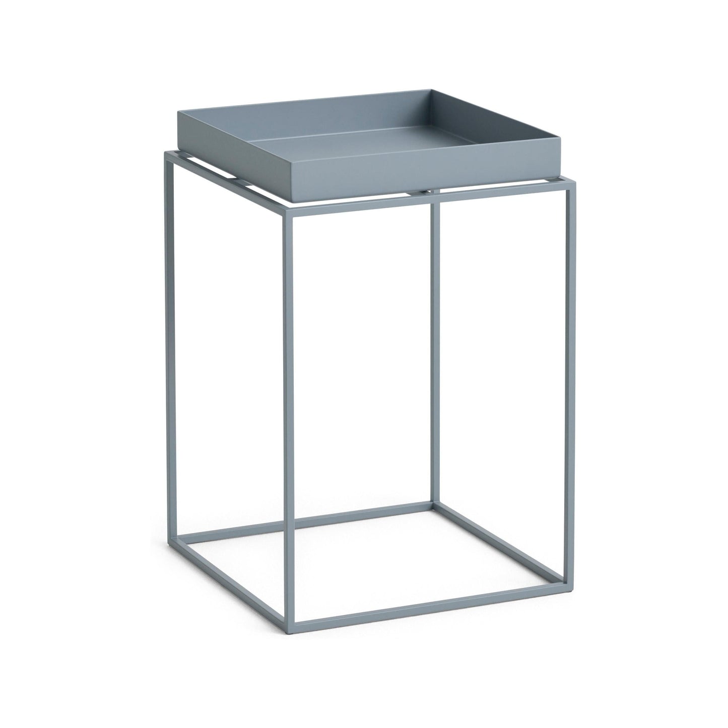 HAY Tray Small High bijzettafel 30x30 cm Pigeon Blue
