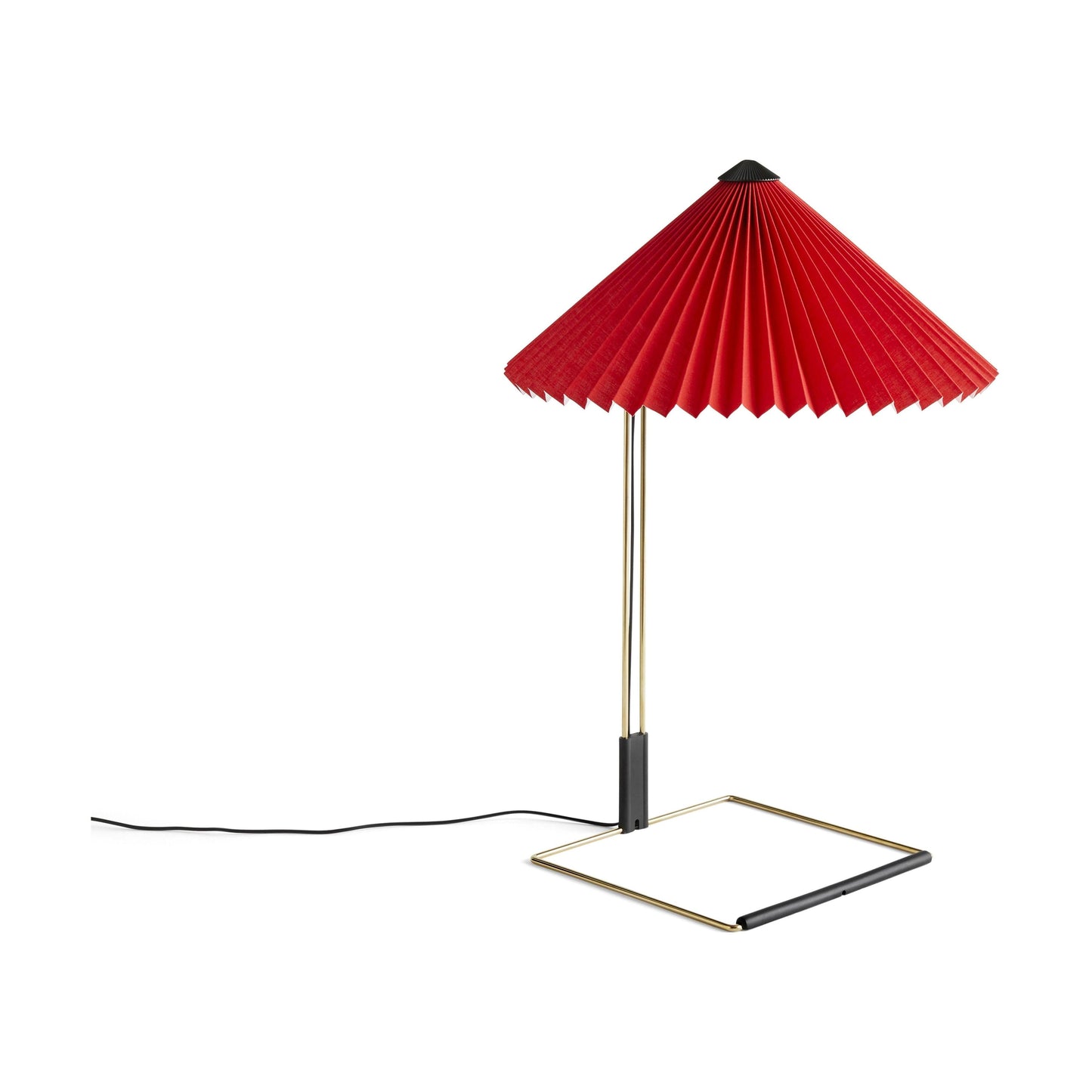 HAY Matin 380 tafellamp Bright Red/Brass