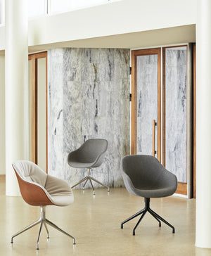 HAY About a Chair AAC 121 eetkamerstoel Remix 163 swivel chroom