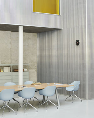 HAY About a Chair AAC 220 eetkamerstoel Slate Blue 2.0 swivel chroom