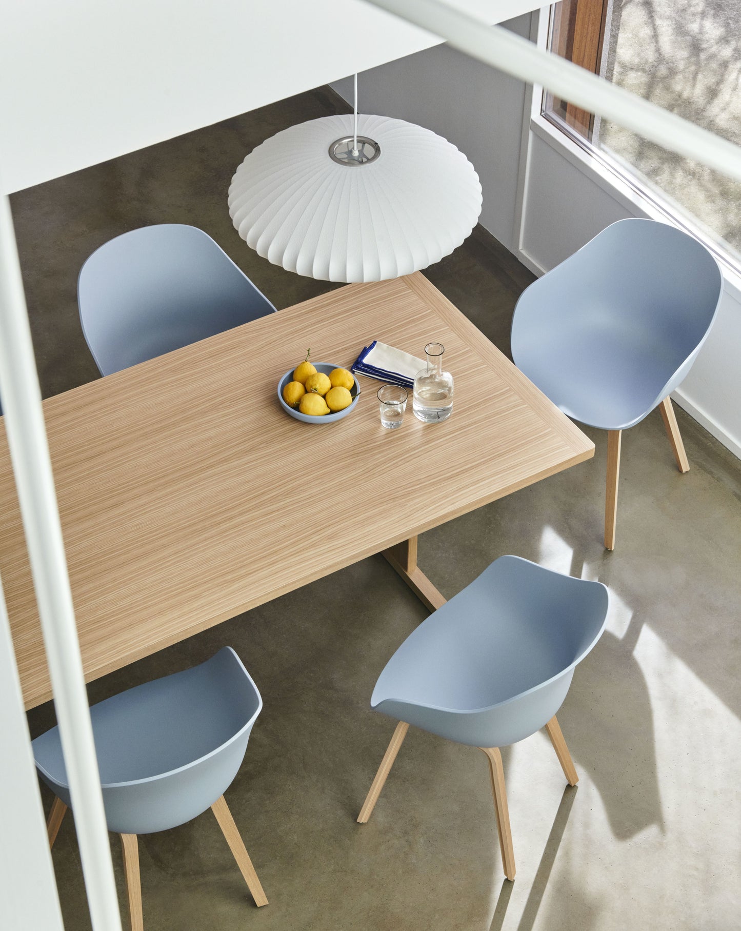 HAY About a Chair AAC 222 eetkamerstoel zwart eiken Fall Green 2.0 + vilt