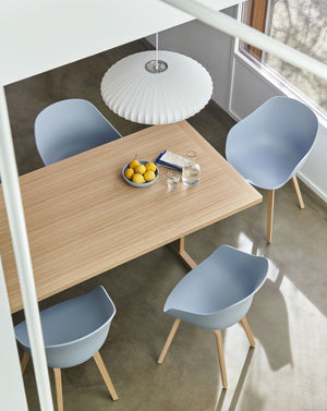 HAY About a Chair AAC 222 eetkamerstoel zwart eiken Fall Green 2.0 + vilt