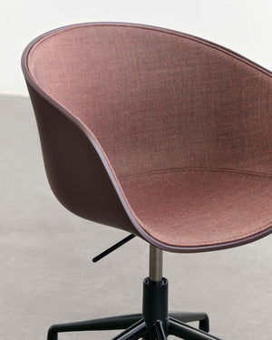 HAY About a Chair AAC 52 bureaustoel chroom Black 2.0 gestoffeerd Remix 183