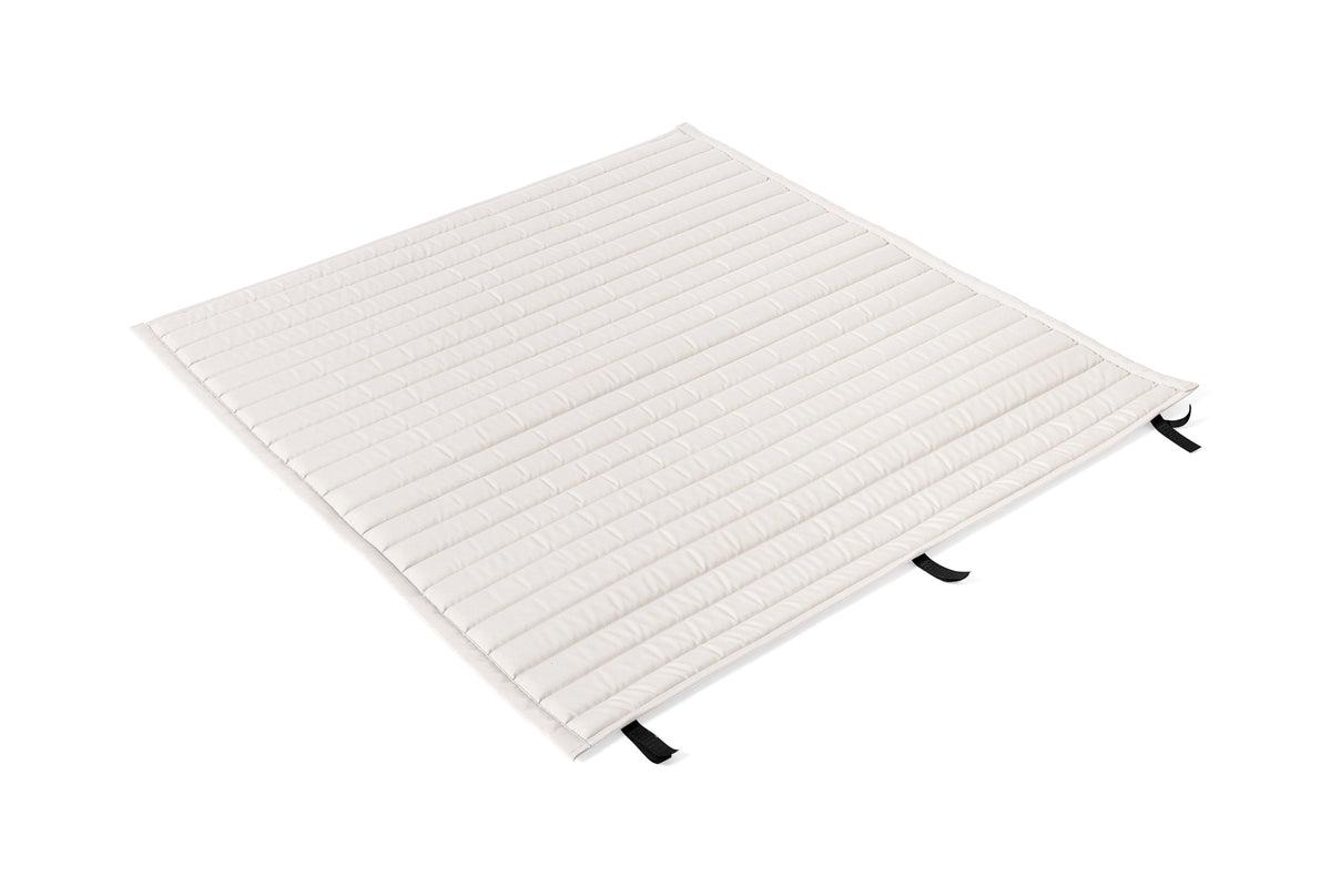 HAY Palissade Quilted kussen voor tuinbank Cream White