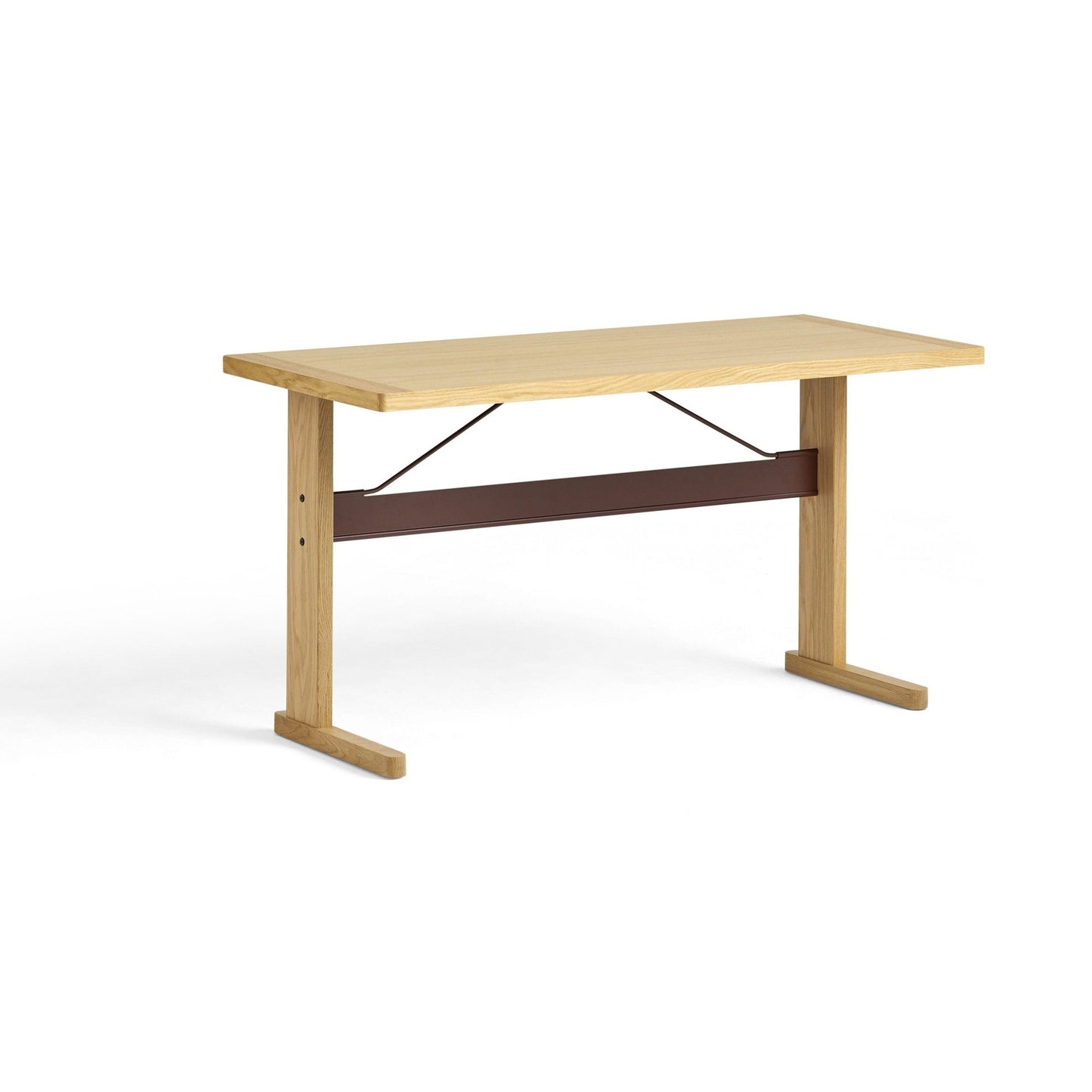 HAY Passerelle bureau 140x65 cm eiken burgundy red