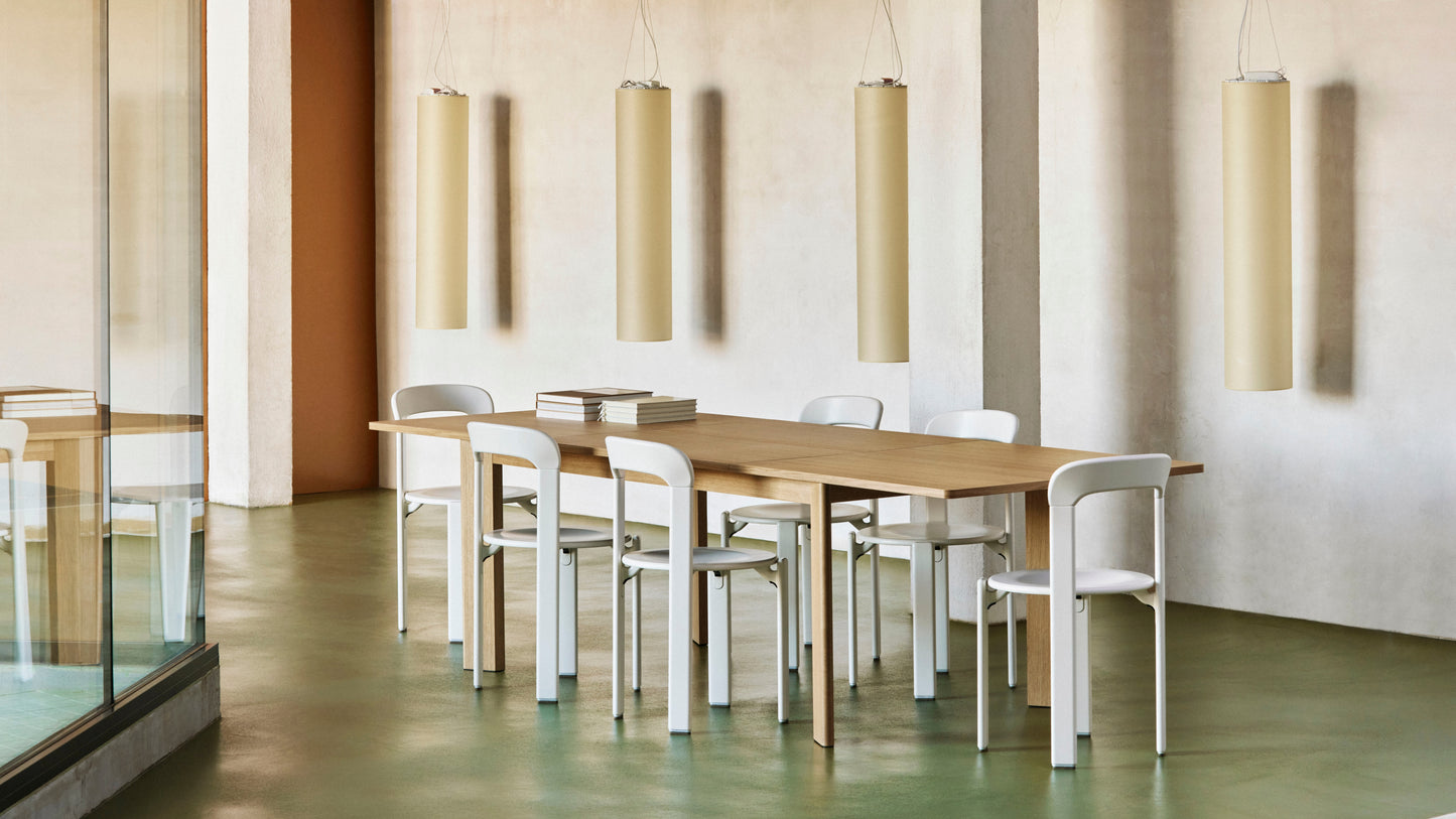 HAY Chisel 630 uitschuifbare eettafel 180/280x95 cm zwart gelakt eiken