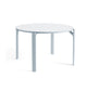 HAY Rey eettafel Ø128 cm Slate Blue met Gull laminaat blad