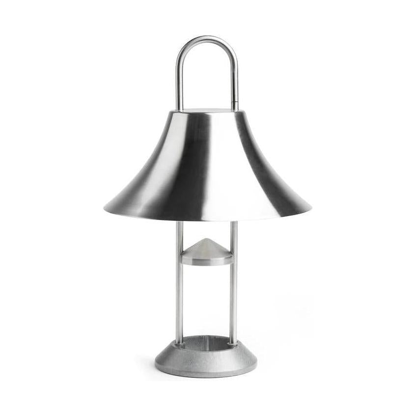 HAY Mousqueton Portable Lamp Brushed Stainless Steel