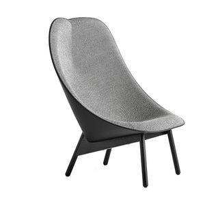 HAY Uchiwa fauteuil duo stoffering donkergrijs/zwart