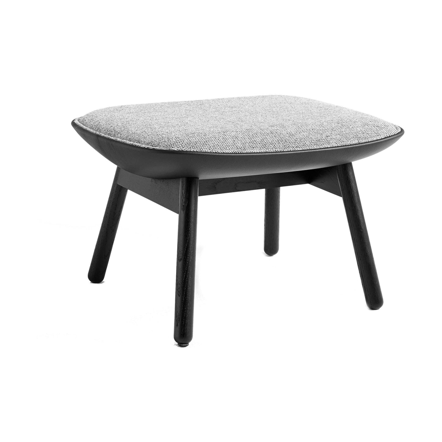 HAY Uchiwa ottoman duo stoffering grijs/zwart