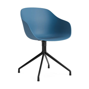 HAY About a Chair AAC 220 eetkamerstoel Azure Blue 2.0 swivel zwart