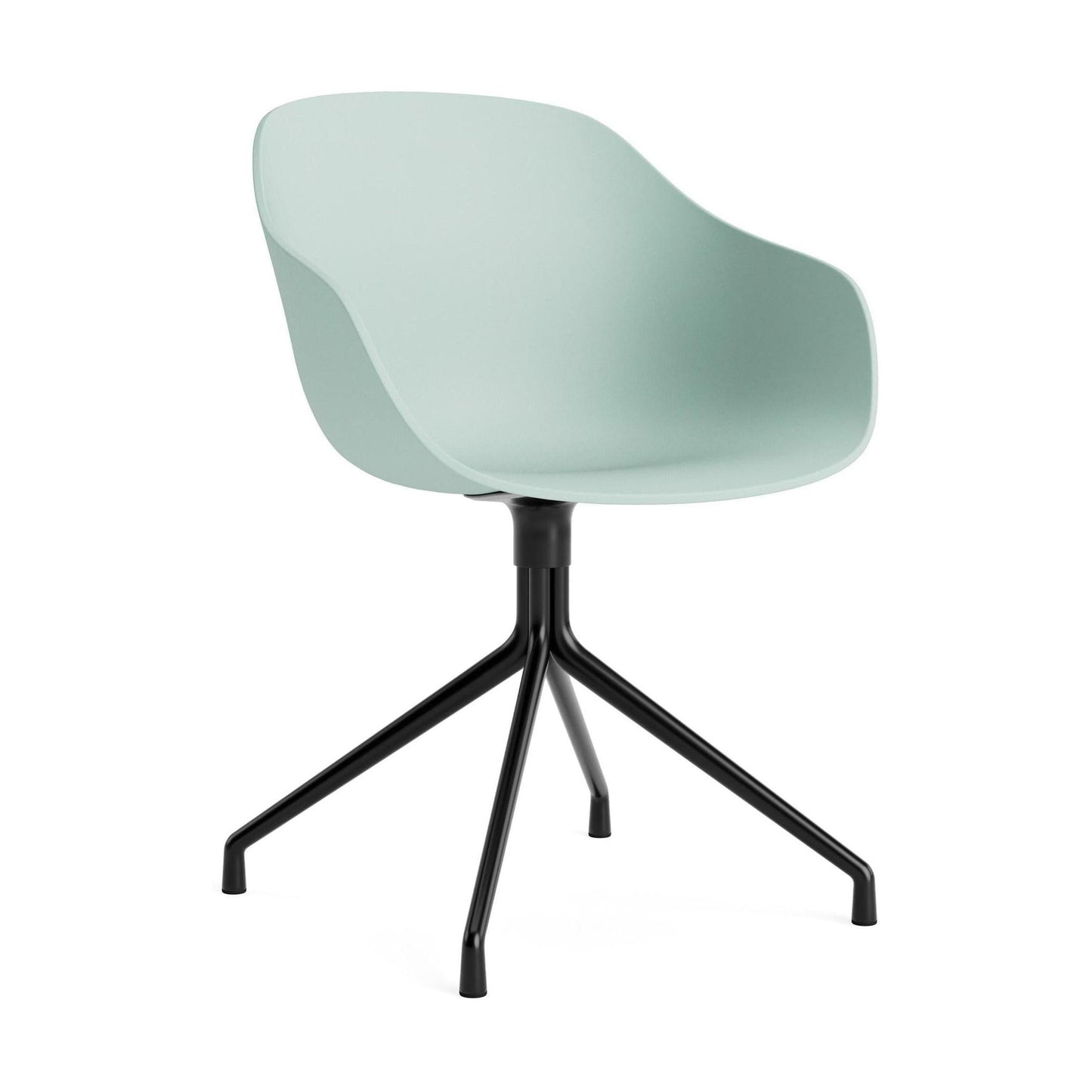 HAY About a Chair AAC 220 eetkamerstoel Dusty Mint 2.0 swivel zwart