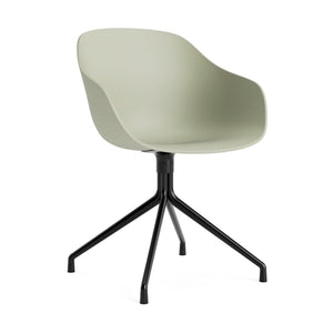 HAY About a Chair AAC 220 eetkamerstoel Pastel Green 2.0 swivel zwart