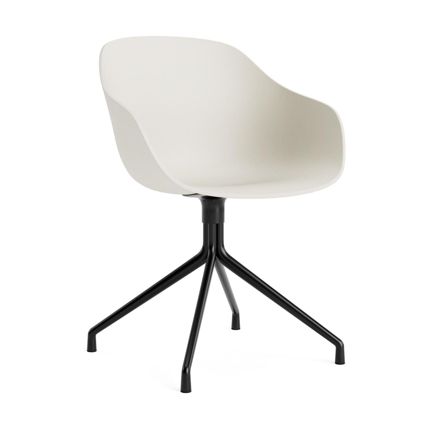 HAY About a Chair AAC 220 eetkamerstoel Melange Cream 2.0 swivel zwart