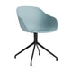 HAY About a Chair AAC 220 eetkamerstoel Dusty Blue 2.0 swivel zwart