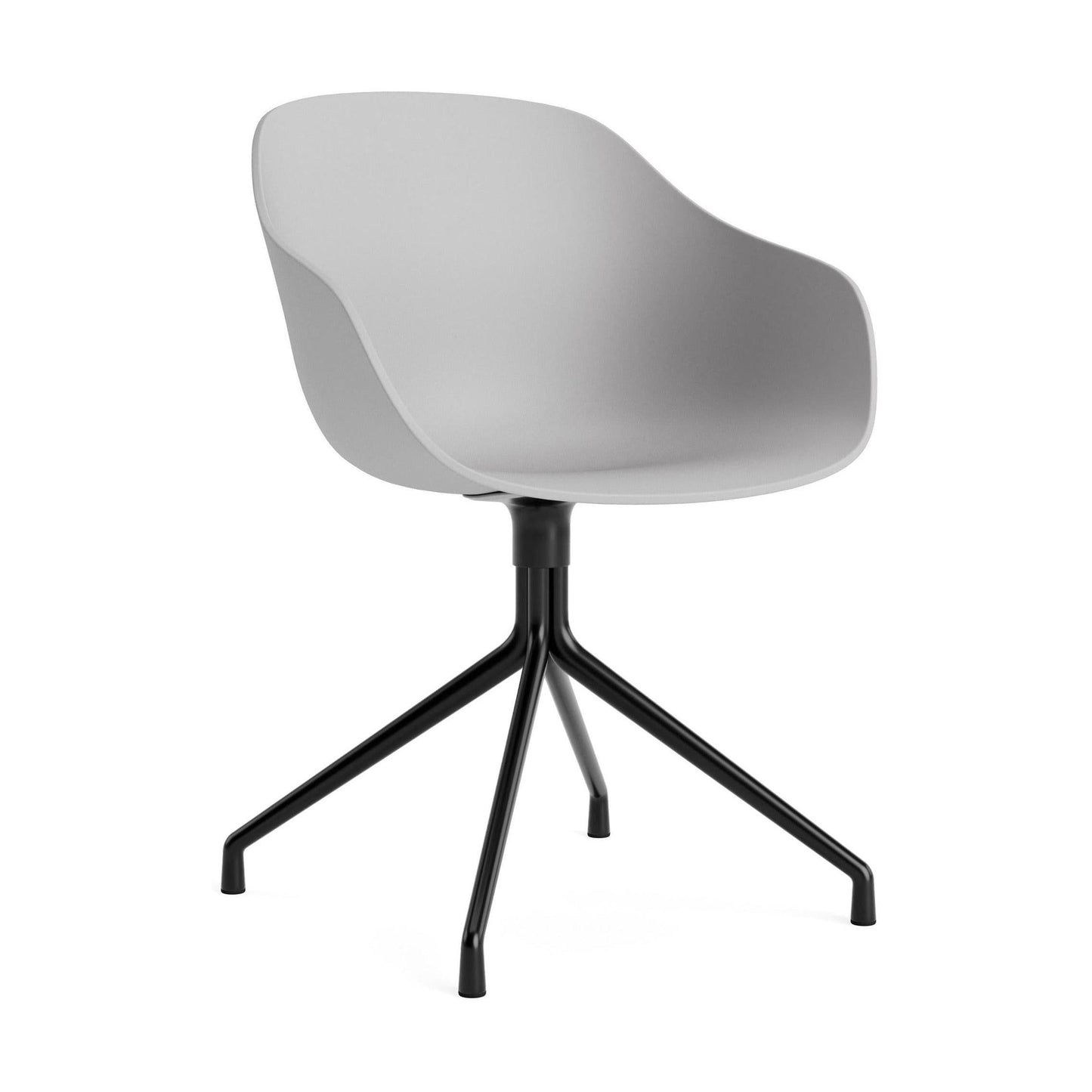HAY About a Chair AAC 220 eetkamerstoel Concrete Grey 2.0 swivel zwart