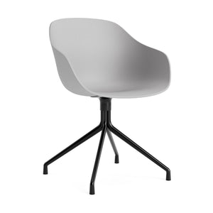 HAY About a Chair AAC 220 eetkamerstoel Concrete Grey 2.0 swivel zwart