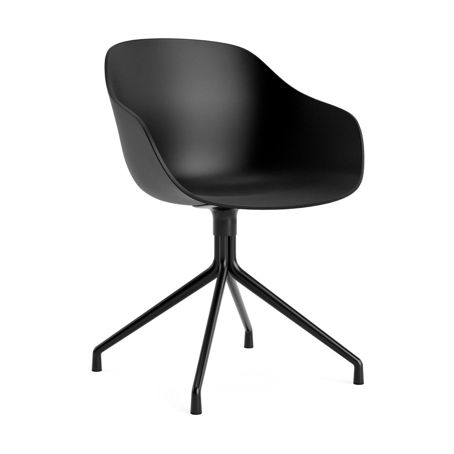 HAY About a Chair AAC 220 eetkamerstoel Black 2.0 swivel zwart