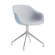 HAY About a Chair AAC 220 eetkamerstoel Slate Blue 2.0 gestoffeerd swivel chroom