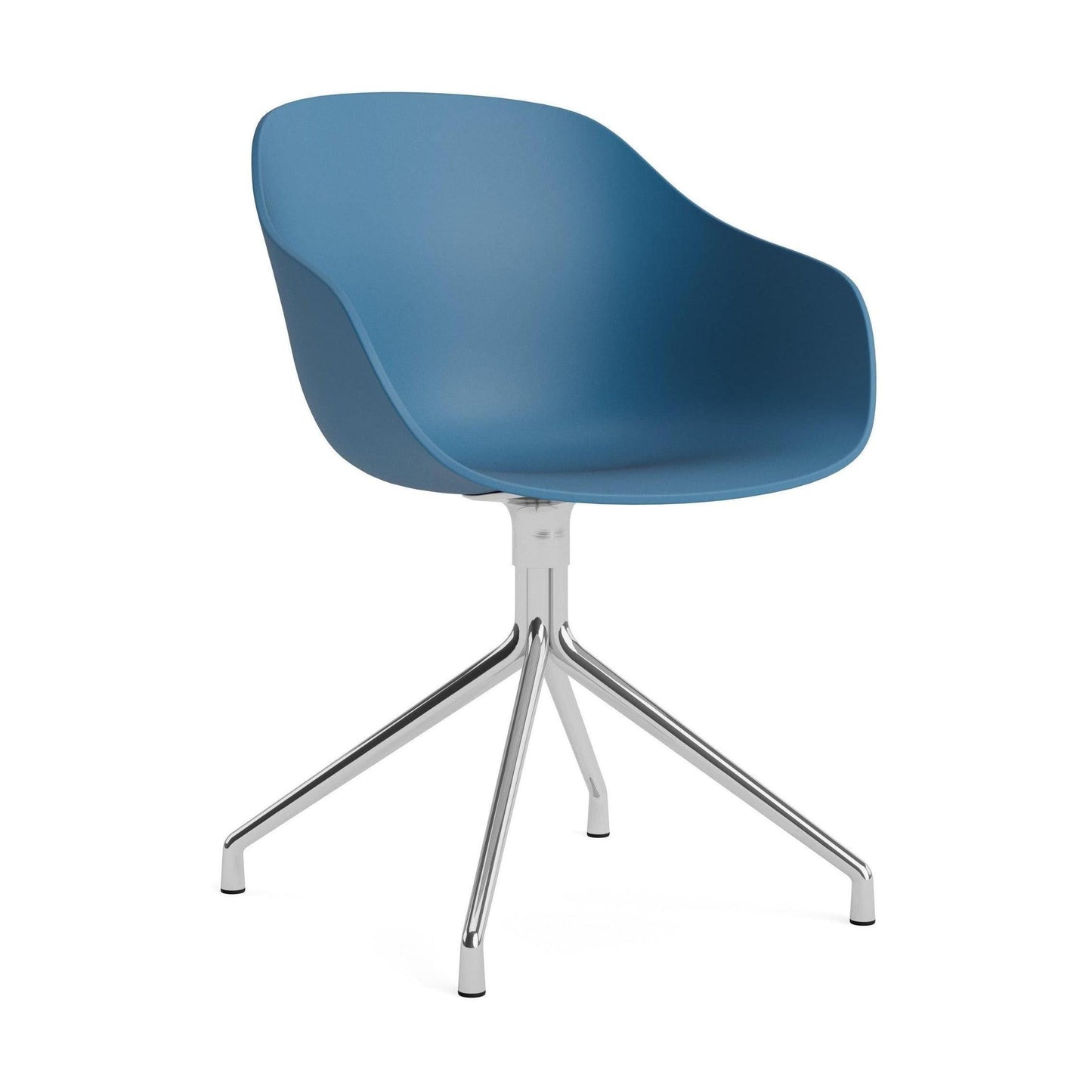 HAY About a Chair AAC 220 eetkamerstoel Azure Blue 2.0 swivel chroom