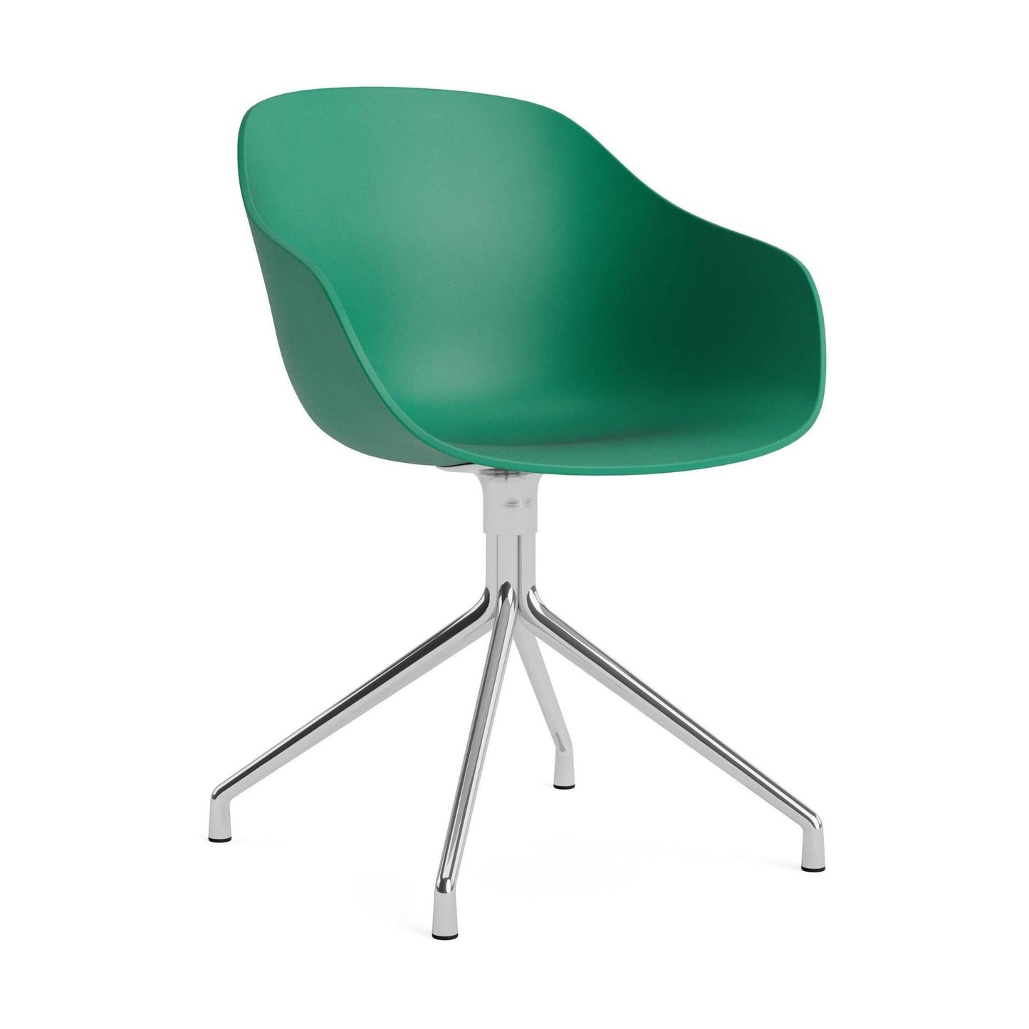 HAY About a Chair AAC 220 eetkamerstoel Teal Green 2.0 swivel chroom