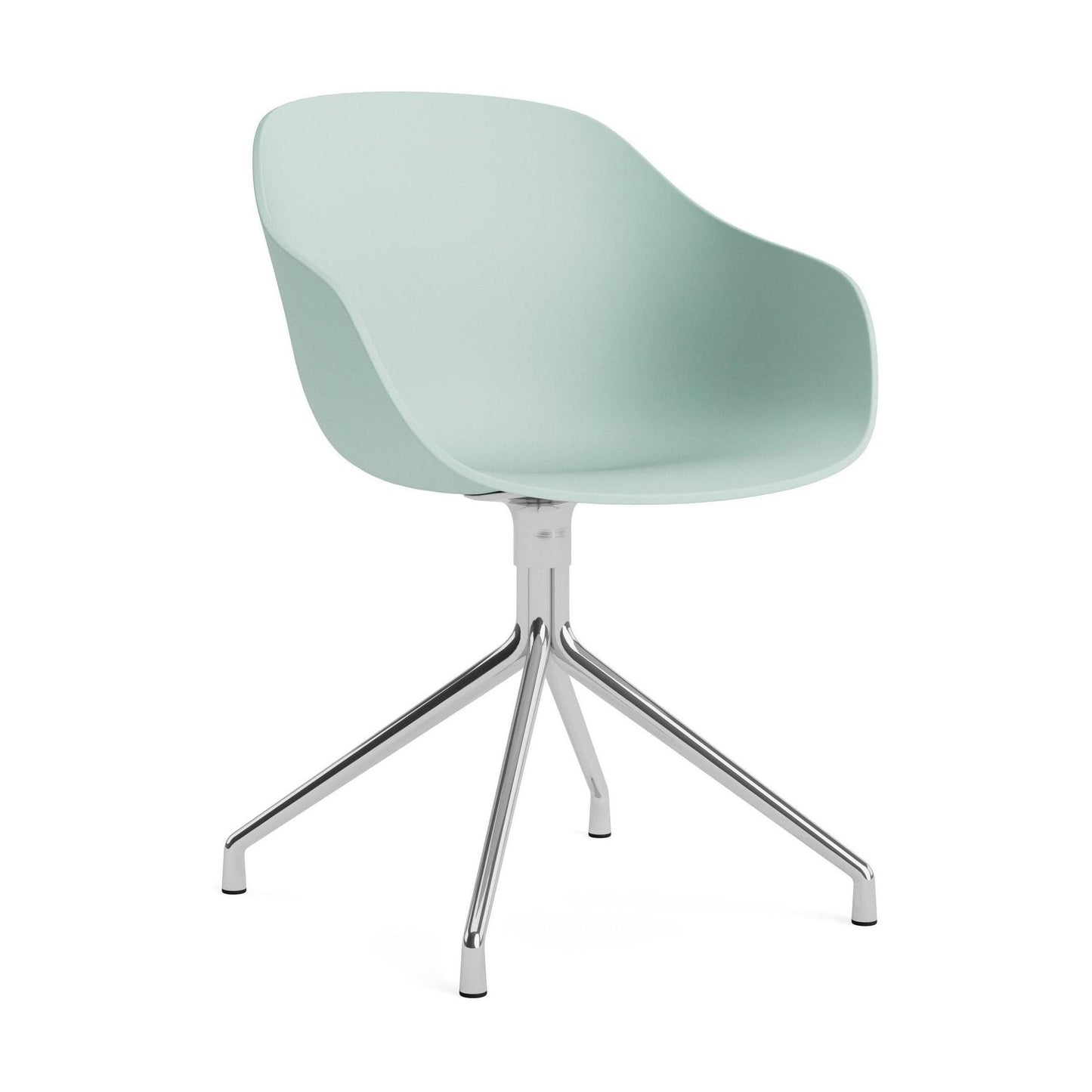 HAY About a Chair AAC 220 eetkamerstoel Dusty Mint 2.0 swivel chroom