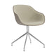 HAY About a Chair AAC 220 eetkamerstoel Khaki 2.0 gestoffeerd swivel chroom