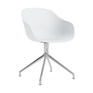 HAY About a Chair AAC 220 eetkamerstoel White 2.0 swivel chroom