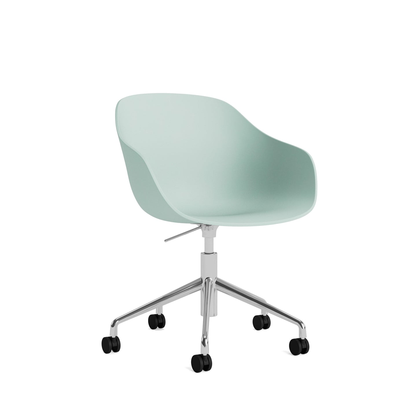 HAY About a Chair AAC 252 bureaustoel chroom Dusty Mint 2.0