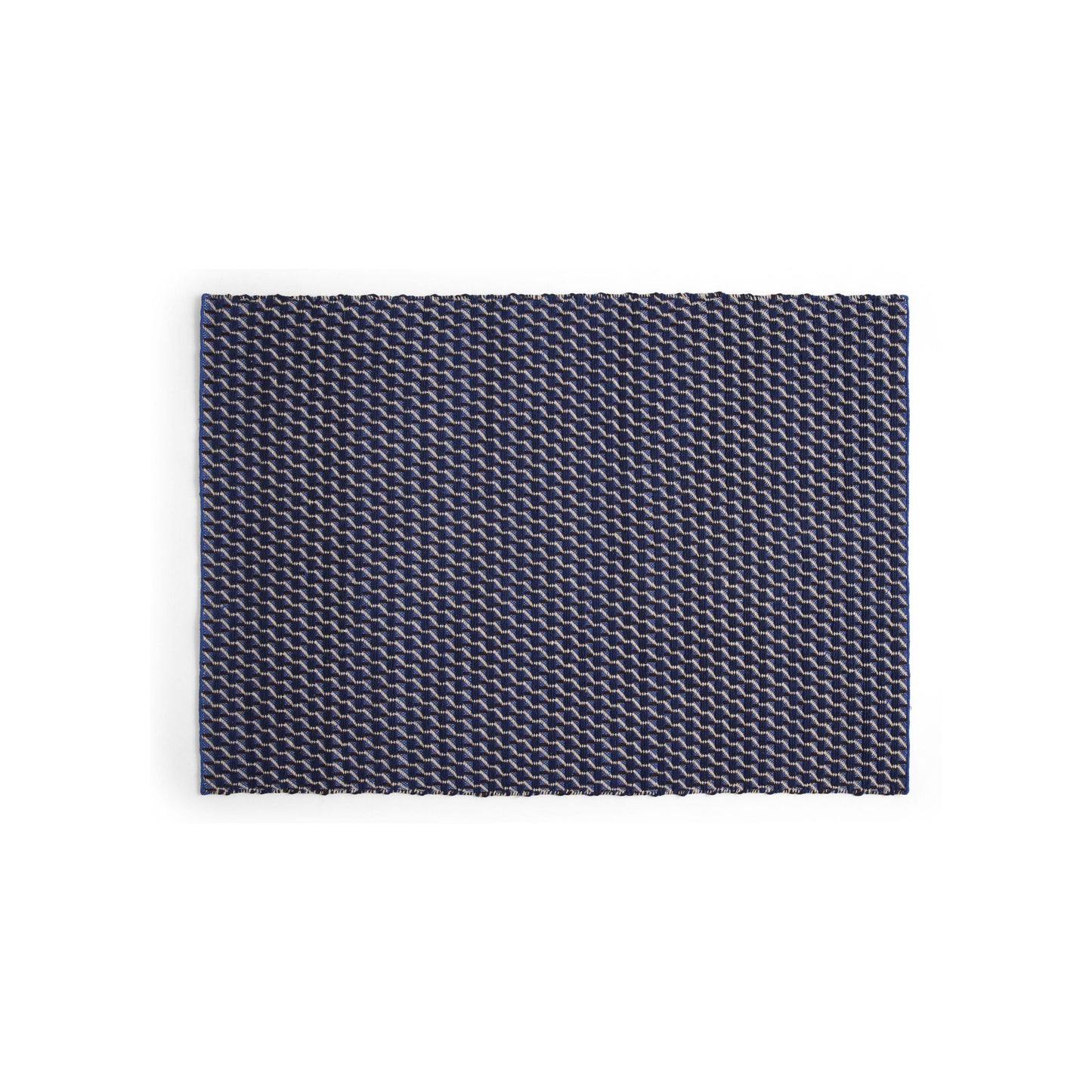 HAY Channel vloerkleed 140x200 cm Blue/White