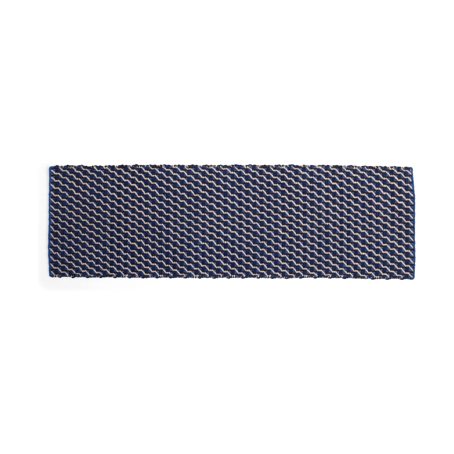 HAY Channel vloerkleed 60x200 cm Blue/White