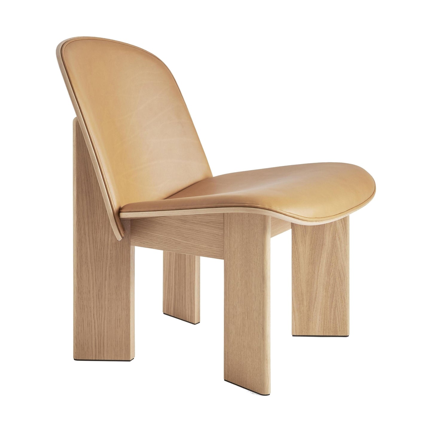 HAY Chisel fauteuil Sense Cognac/gelakt eikenhout