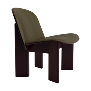 HAY Chisel fauteuil Sense Forest/bordeaux gelakt beukenhout