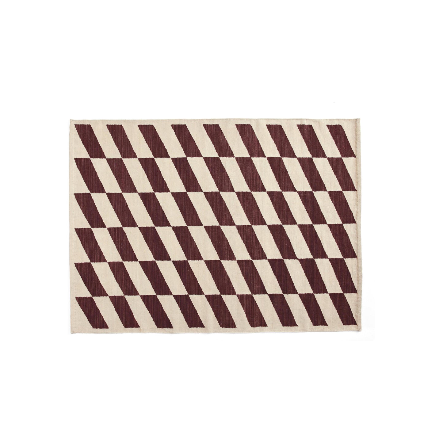 HAY Shift Kelim vloerkleed 140x200 cm Burgundy