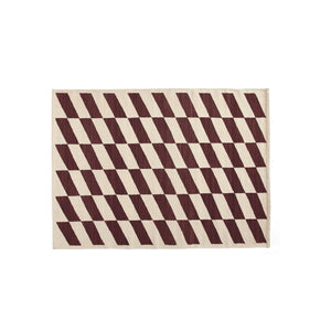 HAY Shift Kelim vloerkleed 140x200 cm Burgundy
