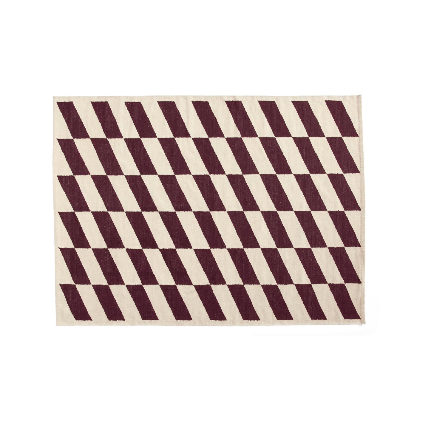 HAY Shift Kelim vloerkleed 170x240 cm Burgundy
