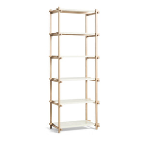 HAY Woody 2.0 Column High stellingkast Eiken Almond White