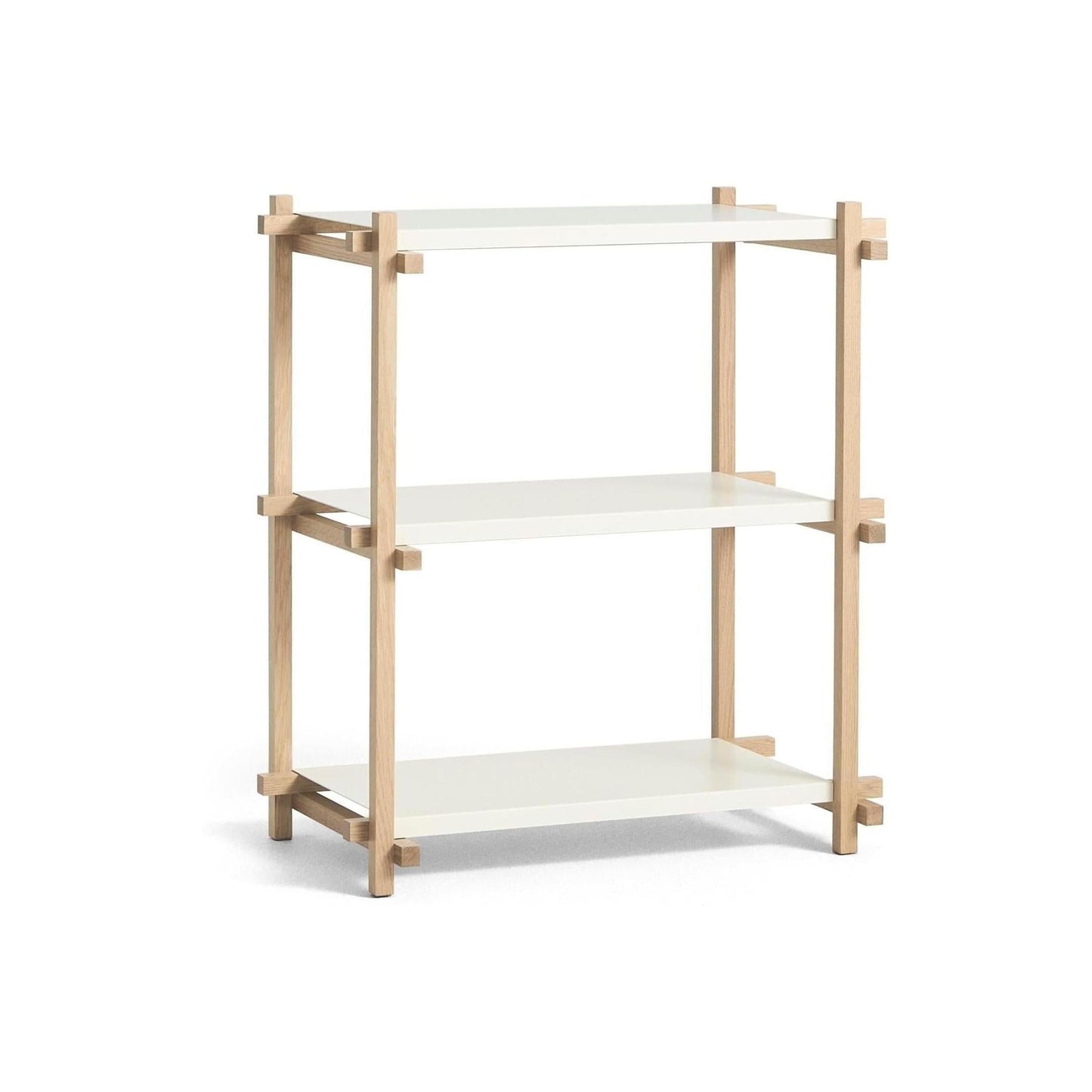 HAY Woody 2.0 Column Low stellingkast Eiken Almond White