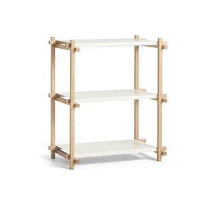 HAY Woody 2.0 Column Low stellingkast Eiken Almond White