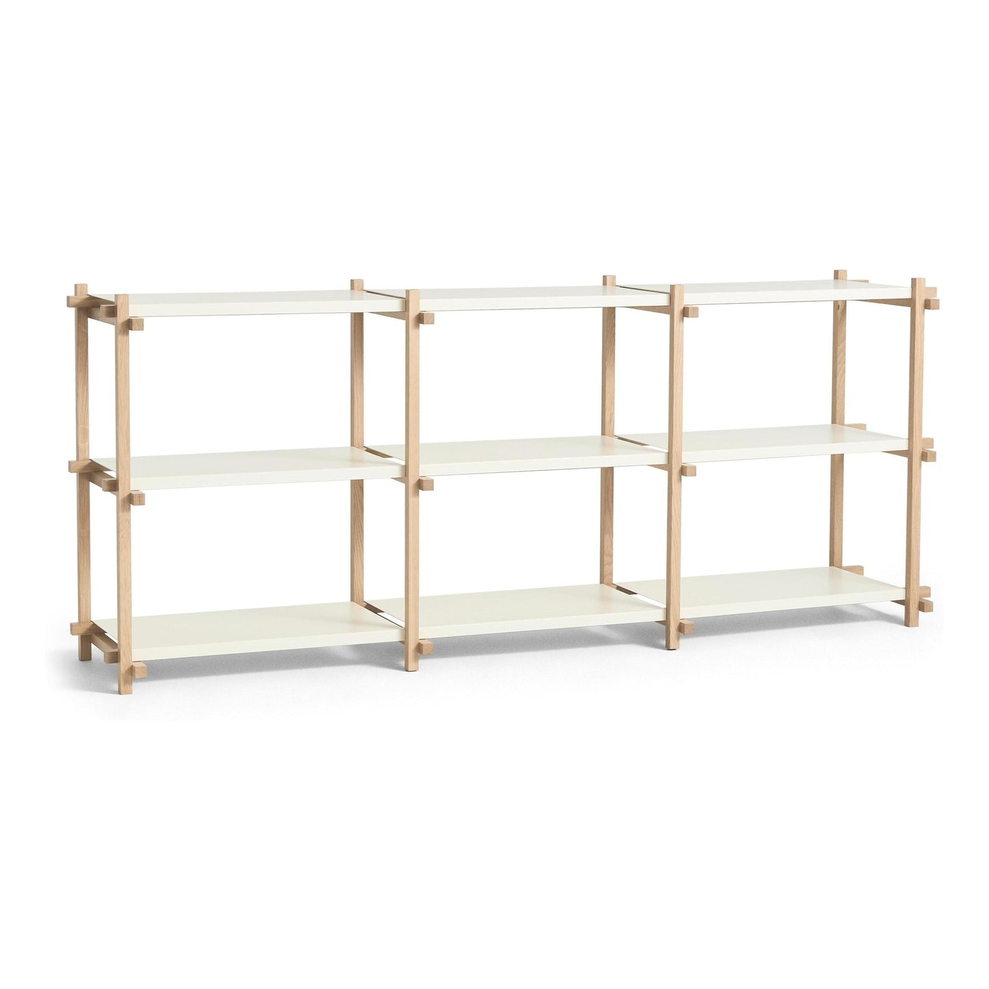 HAY Woody 2.0 Low stellingkast Eiken Almond White