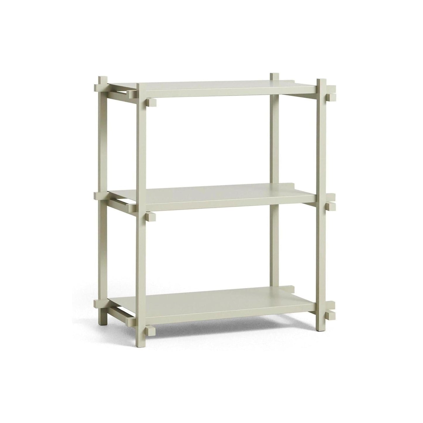 HAY Woody 2.0 Column Low stellingkast Beuken Smokey Grey