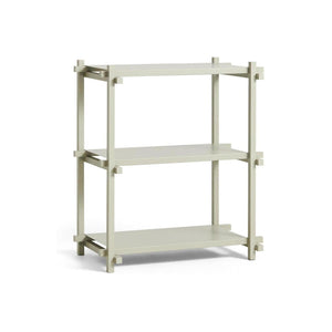 HAY Woody 2.0 Column Low stellingkast Beuken Smokey Grey