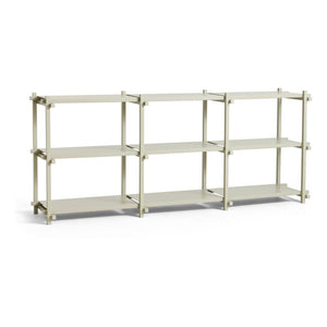 HAY Woody 2.0 Low stellingkast Beuken Smokey Grey