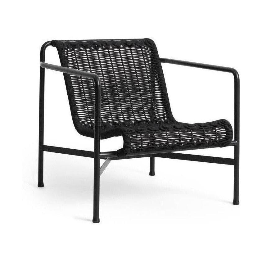 HAY Palissade Cord Lounge Low loungestoel Anthracite