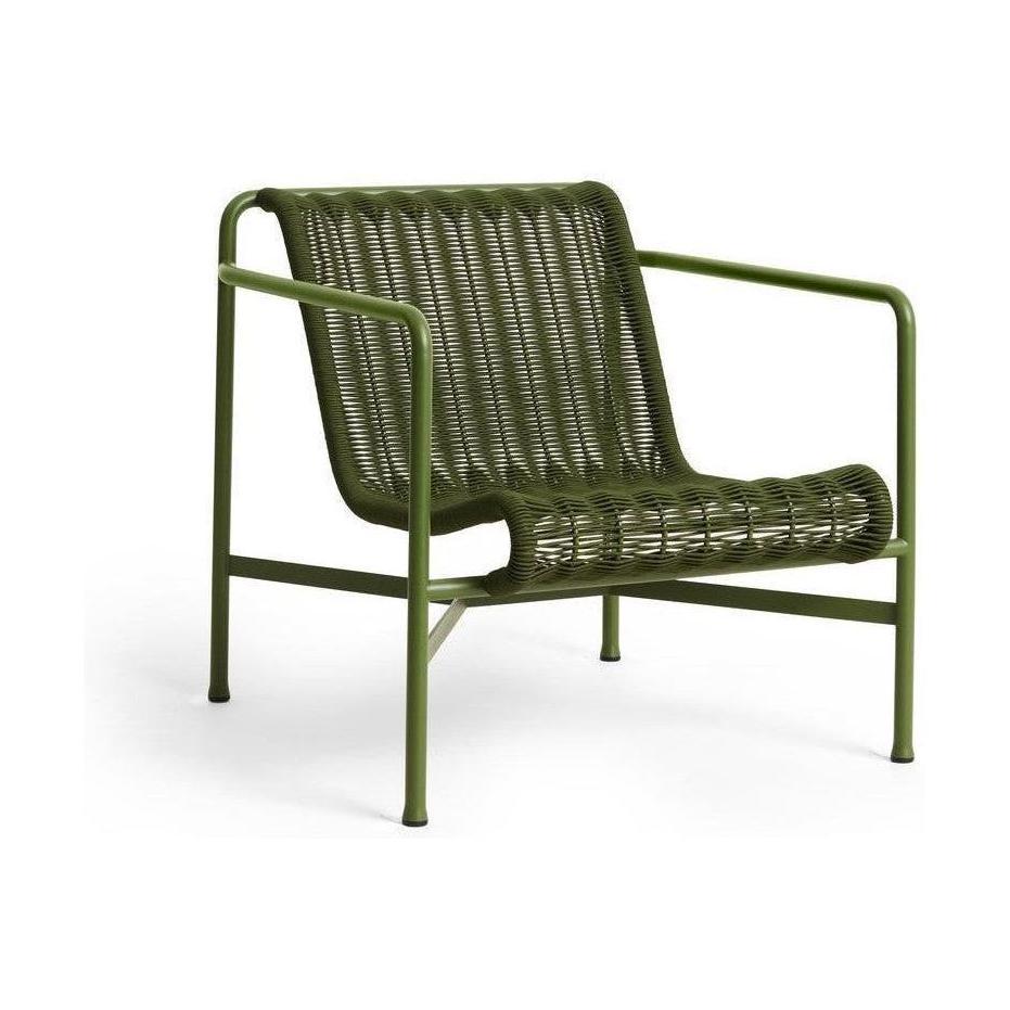 HAY Palissade Cord Lounge Low loungestoel Olive